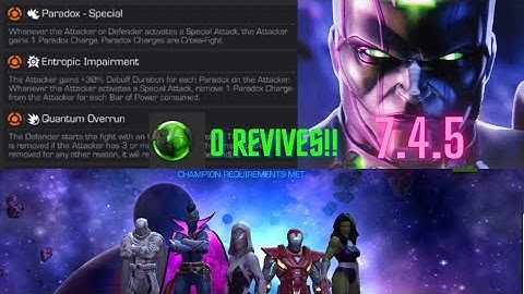 7.4.5 - Paradox Special, Entropic Impairment, Quantum Overrun