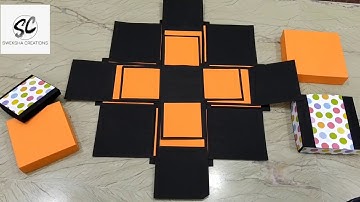 4 layer explosion box base | explosion box tutorial | swekshacreations