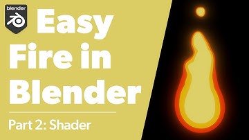 Easy Blender Fire! How to Make Fire in Blender Tutorial Part 2: Create a Cartoon Shader