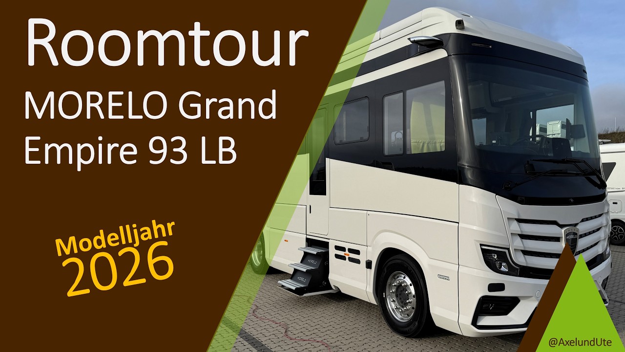 Unser neues Wohnmobil | Roomtour | MORELO Grand Empire 93 LB | Modell 2026