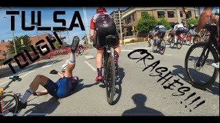 TULSA TOUGH CRASHES!!! Blue Dome Crit CHAOS!