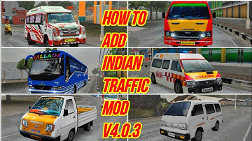 😲How To  Add INDIAN TRAFFIC MOD IN BUSSID V4.0.3(fully customized) bus simulator Indonesia😎😍