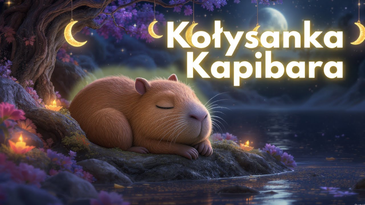 Kołysanka o Kapibarze 💤 Spokojna piosenka na dobranoc dla dzieci Muzyka do snu dla dzieci