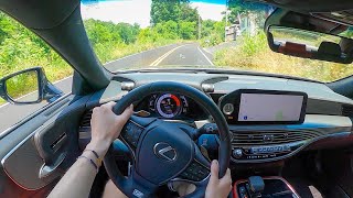 2023 Lexus LS500 FSport AWD  POV Test Drive (Binaural Audio)