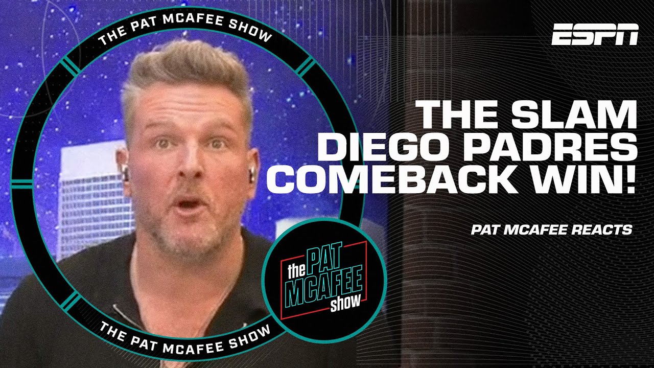 Pat McAfee can't believe the SLAM DIEGO PADRES came back to DEFEAT the Chicago Cubs 🙌