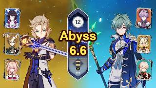 Albedo + Linnea and Lohen + Durin | NEW Genshin Impact Abyss 6.6 Floor 12 9 Stars