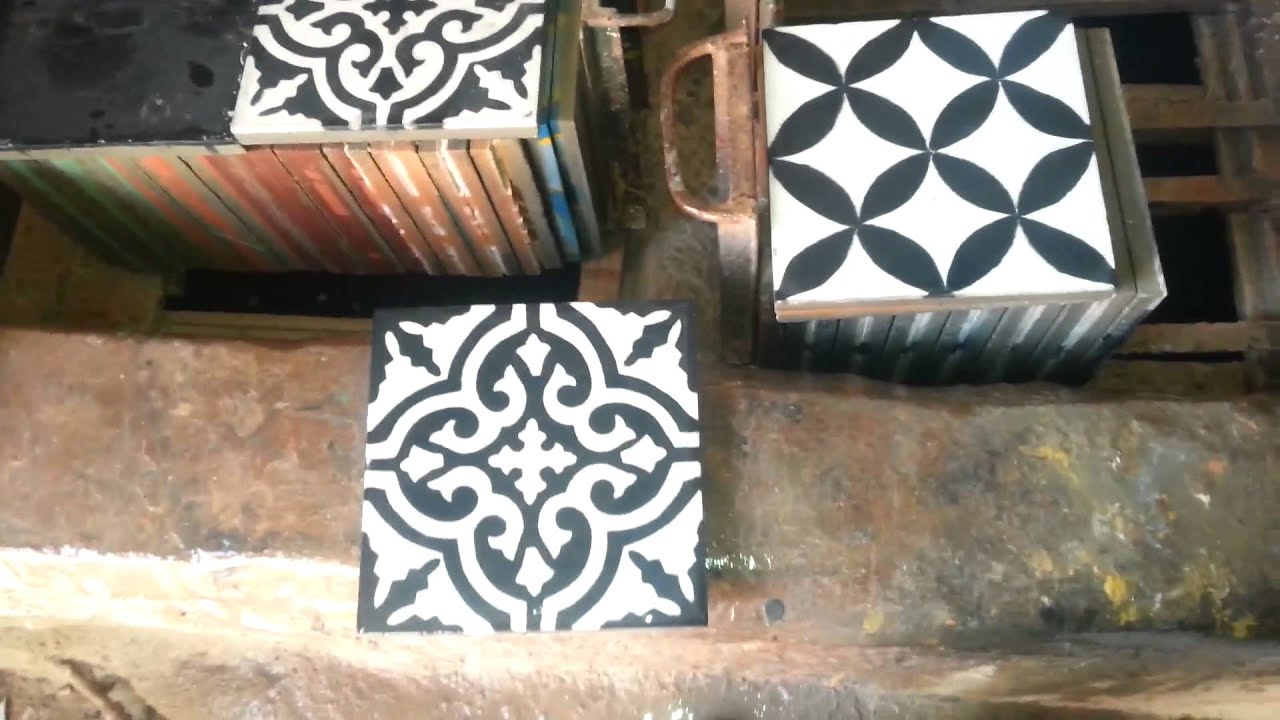 صناعة الزليج البلدي الاسمنتيFabrication carreaux ciment