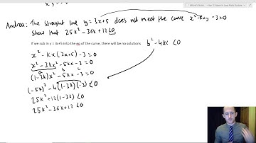 A Level Maths Free Tuition Lesson - Quadratic Inequalities and Simultaneous Equations