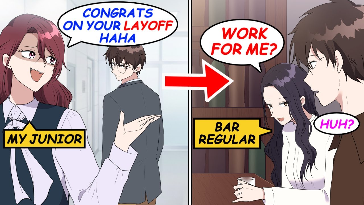 I got laid off at a top publisher. My junior laughed. Then a bar regular offered me a job!? [Manga]