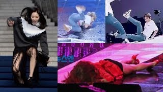 KPOP IDOLS SLIPS & FALLS COMPILATION