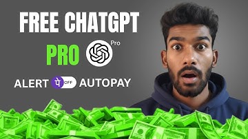 CHATGPT PRO FOR FREE | AUTOPAY ALERT