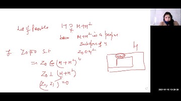 The projection theorem on Hilbert space