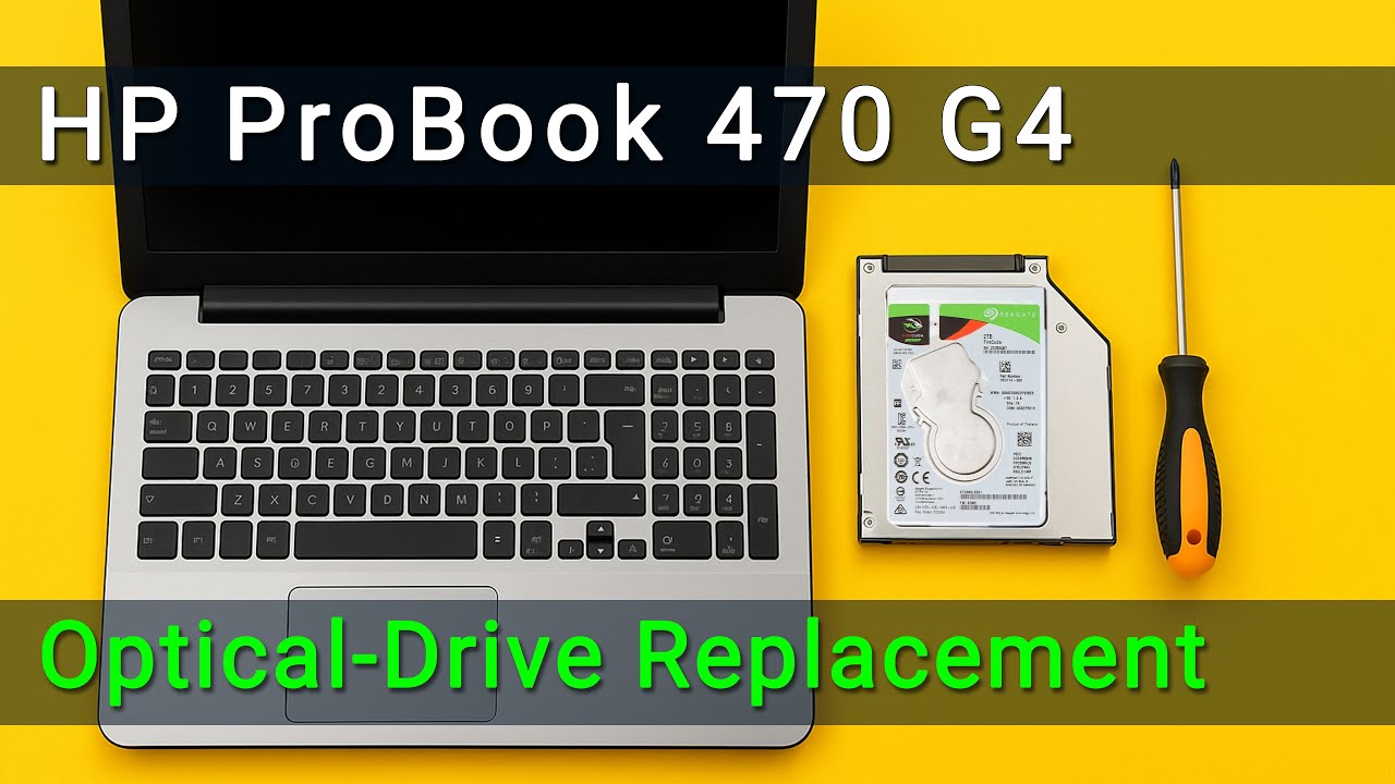 How to Replace HP ProBook 470 G4 Optical Drive OR Add 2nd HDD/SSD