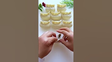 #A@ simple dumpling-making method with just a squeeze and a pinch# (See
