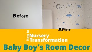 DIY Baby's nursery decor | Transformation | Wall Decal/Sticker