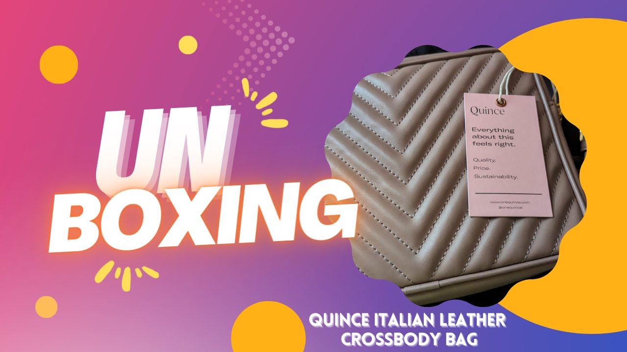 Quince Women's Italian Leather Pouch Crossbody Clutch