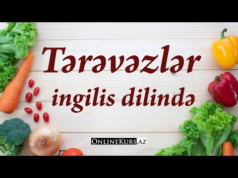 Video: İngilis Yemək Adları. Zucchini üçün İngilis nədir?