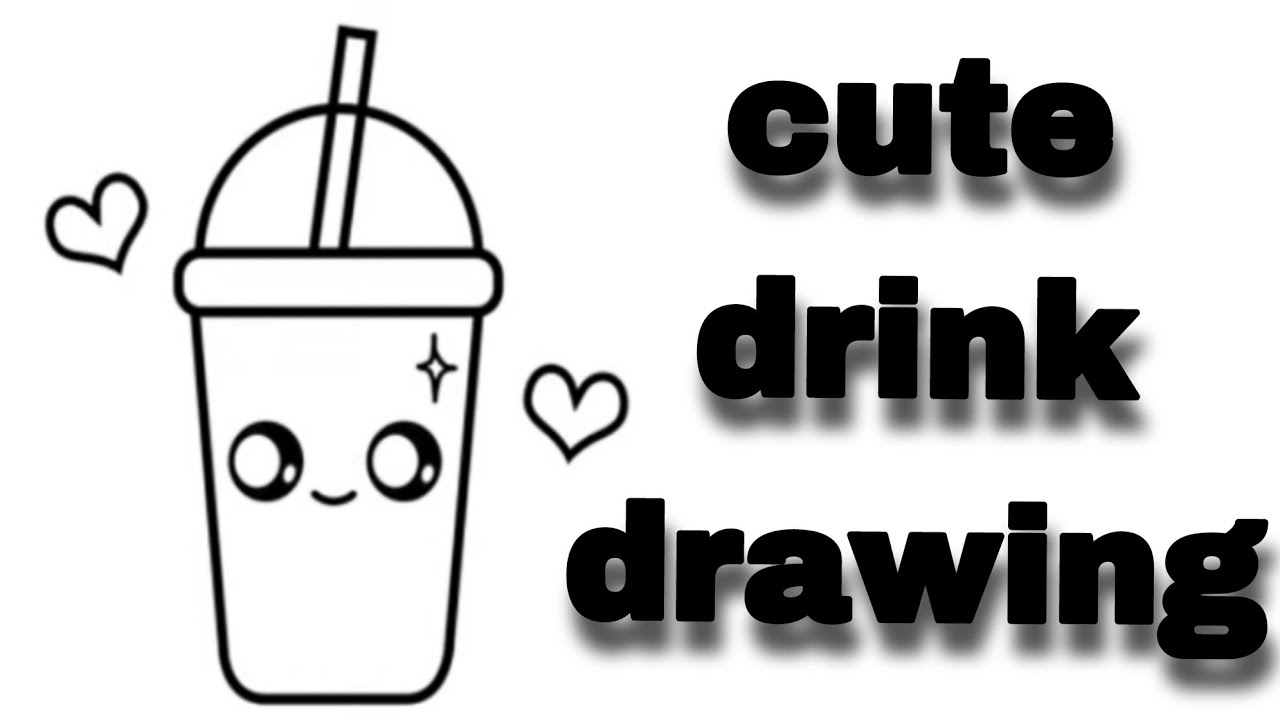 How to draw a cute drink| easy to draw| drawing for kids| drawing of drink|