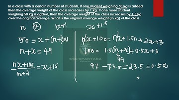 In a class with a certain number of students, if one student weighing 50 kg is added then the avera