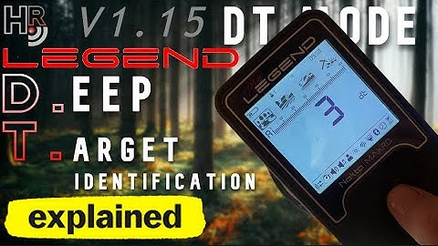DT MODE - Deep Target Identification Explained On The Nokta Legend And Triple Score