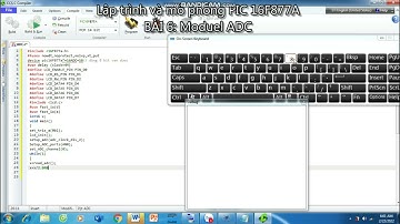 Lập trình PIC 16F877A| Bài 6: ADC (Baì tập LCD kết hợp ADC)