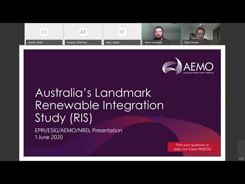 Webinar: Australia’s Landmark Renewable Integration Study (sponsored by EPRI/ESIG/AEMO/NREL)