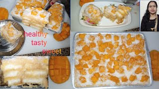 20 minutes Instant Rusk mango dessert ?pudding recipe