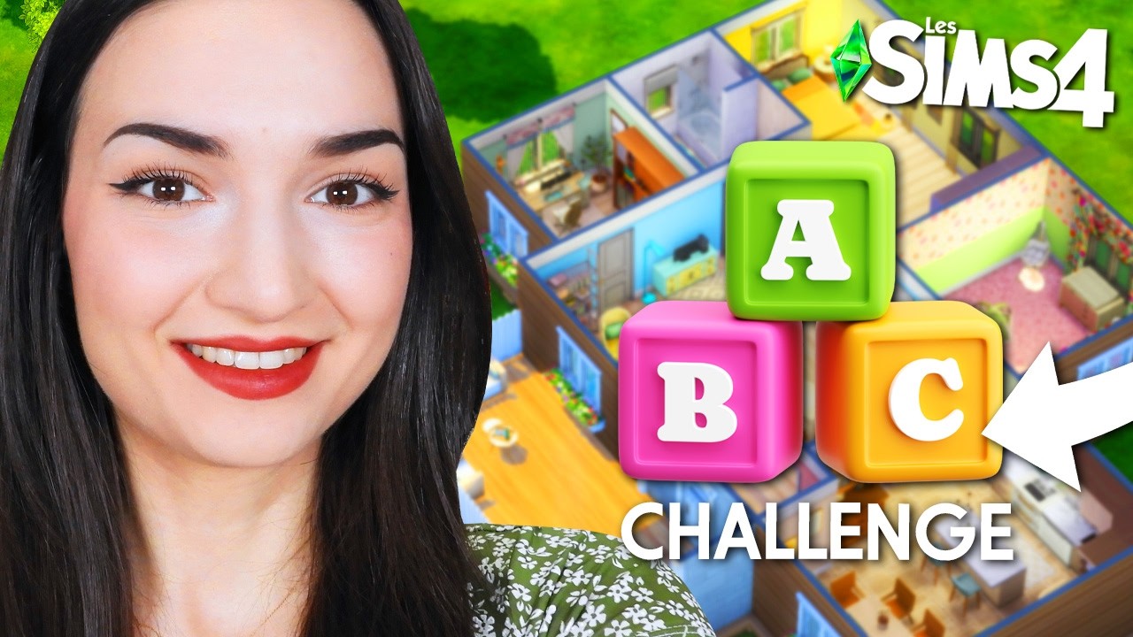Peut-on construire une maison dans l'ORDRE ALPHABÉTIQUE ? 😲 | ABC Challenge Sims 4