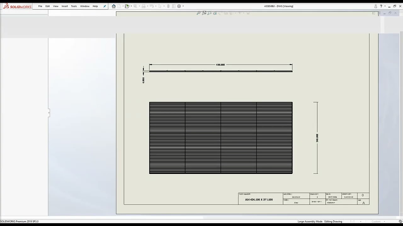 Design Automation for SolidWorks – Architectural Multi Sections Louver ...