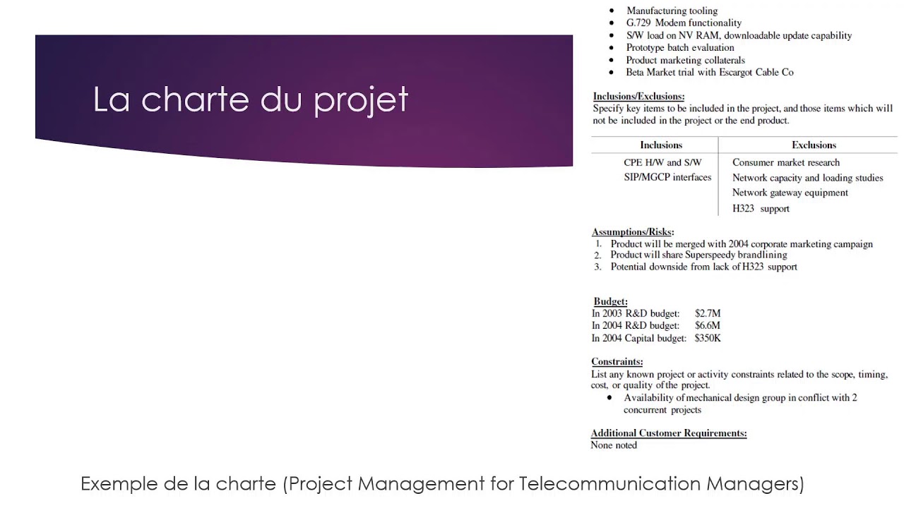 M2 RRM 2025-2026 - Management de projets : Portée de projet