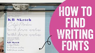 How to Find, Download, and Use Fonts to Write With Your Cricut Cutting Machine