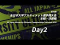 第36回全日本大学アルティメット選手権大会 本戦・決勝戦 (Day2 11/2）