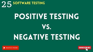 QA manual testing tutorial for beginners | difference between positive and negative testing