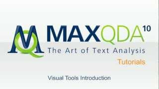 [2012] MAXQDA 10 and MAXQDA 11: Intro to Visual Tools
