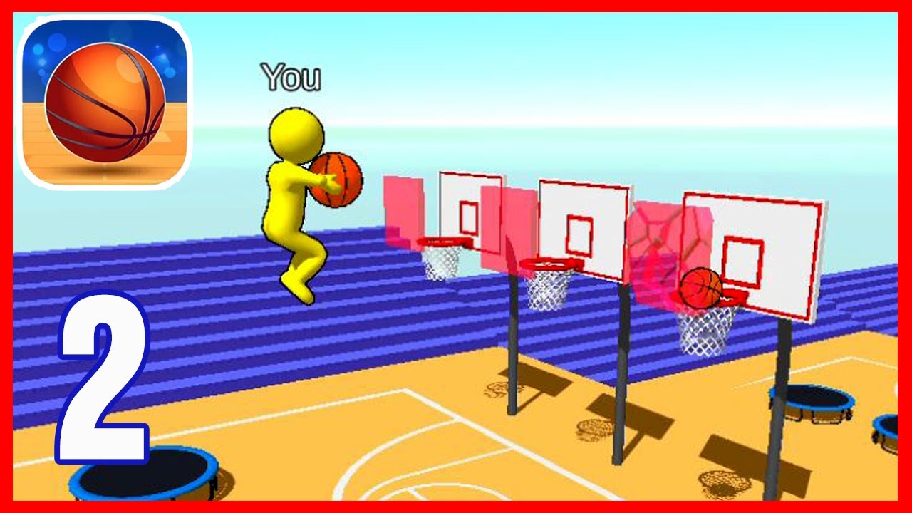 Jump Dunk 3D - Gameplay Walkthrough Part 2- Level 21-35 (Android,iOS)