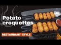 potato croquettes |Restaurant style|creamy &amp; delicious #potatorecipe #potatocroquettes #crispypotato