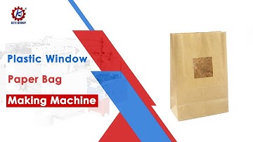 Fully Automatic Square Bottom Paper Bag Making Machine With Window