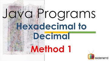 49 Java Hexadecimal to Decimal Method 1 |