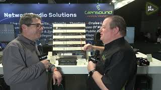 Dante 8 Channel Mic/Line Audio Network Interface Dark8MAI Mk2 & Vittoria from Glensound at ISE 2024