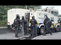 Clashes between police and rioters continue in Northern Ireland
