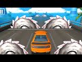 DEADLY RACE #21 SPEED Orange Car Bumps Challenge 3D Gameplay Android IOS