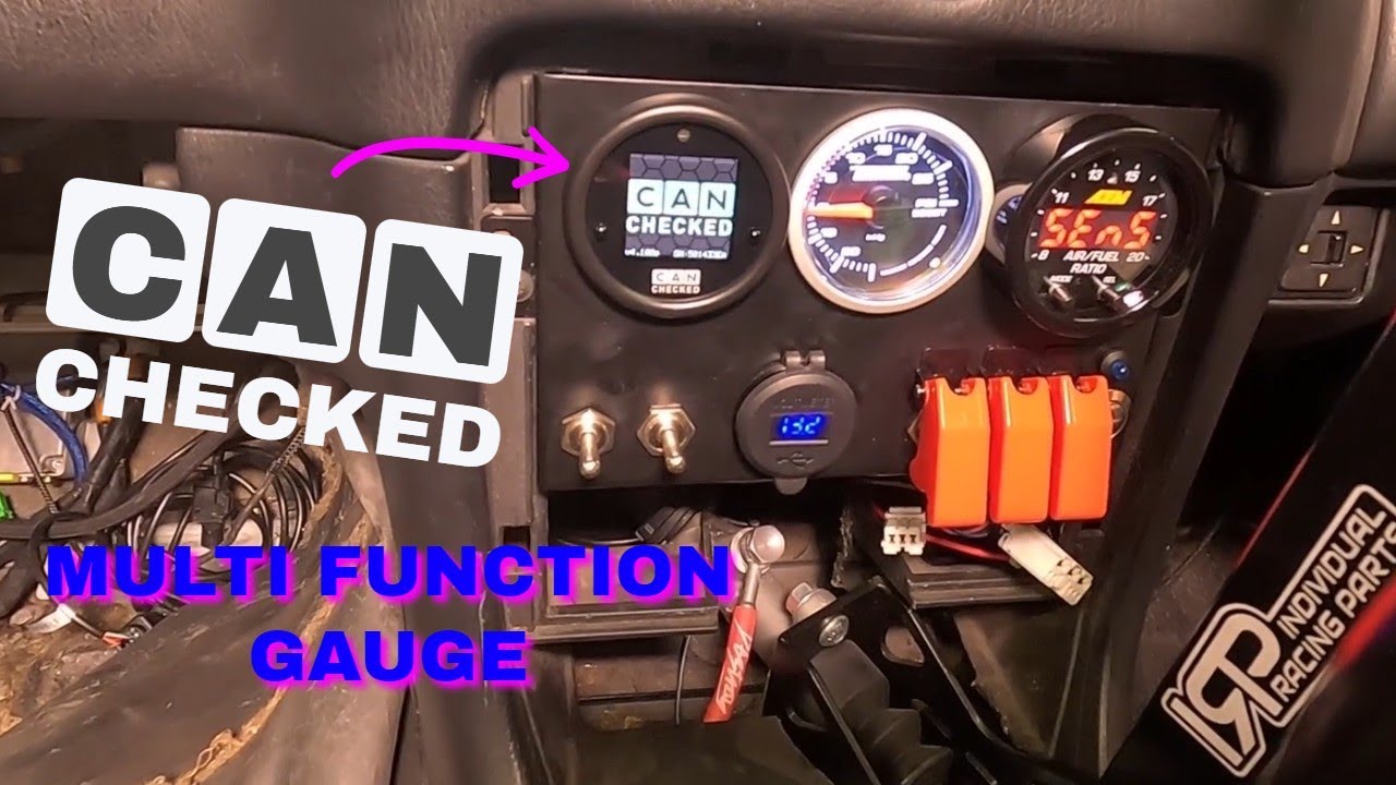 CANCHECKED MULTI DISPLAY GAUGE  : MX5 MIATA TURBO BUILD pt66