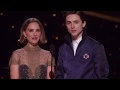 Timothée Chalamet &amp; Natalie Portman presenting Best Adapted Screenplay at 92nd Oscars(Timmy cut)2020