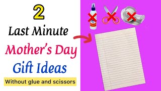2 DIY Mother’s Day gift Idea without glue and scissors /Mothers day crafts /how to make mother’s day