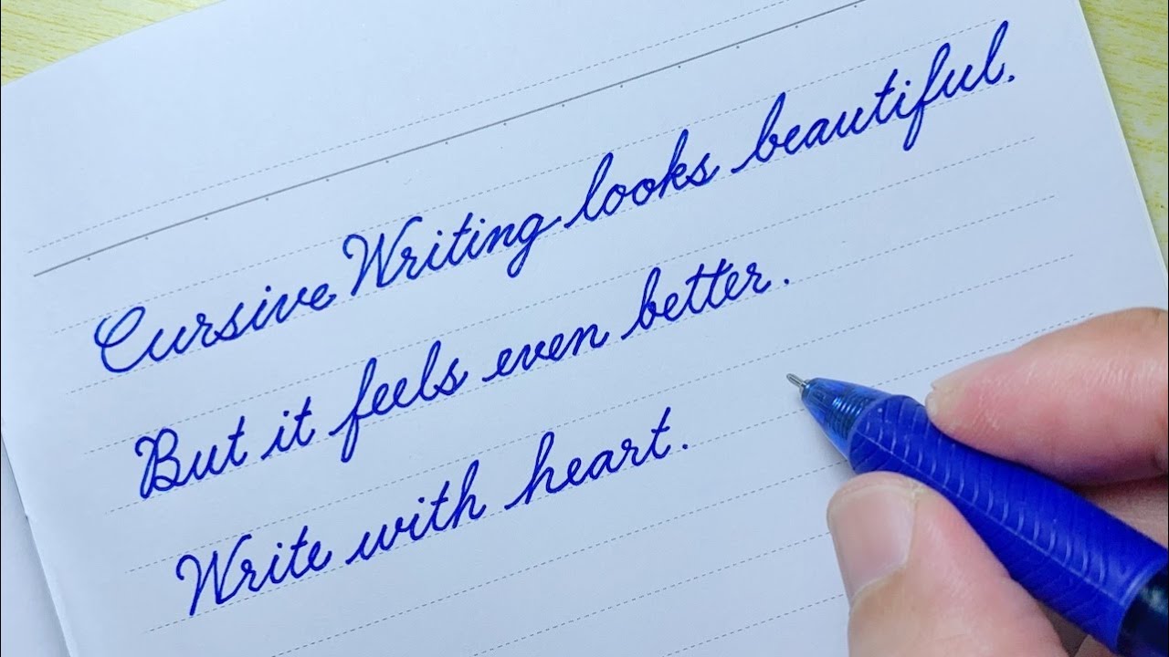 Cursive Writing Quote 08 | How to write in cursive | Cursive ...