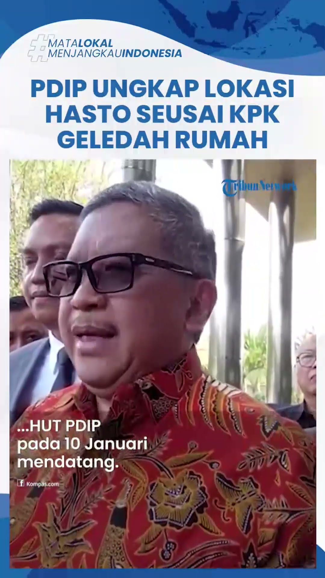 PDIP Jawab Isu Hasto Kabur seusai KPK Geledah Rumahnya Buntut Jadi Tersangka Kasus Suap Harun Masiku