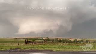 05-19-2024 Huge Ghostly White Multivortex Tornado near Custer City, Oklahoma