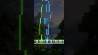 🎹 Minecraft Theme Sweden - C418 ✨ Peaceful Visual Piano ✨ #shorts