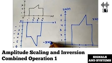 Amplitude Scaling And Inversion Operation Combined | Question 1 | Signals And Systems