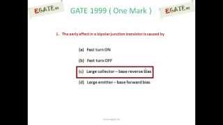 Famous Video Solutions to GATE 1999 ECE (Electronic Devices) One Mark Questions - 1 Profile